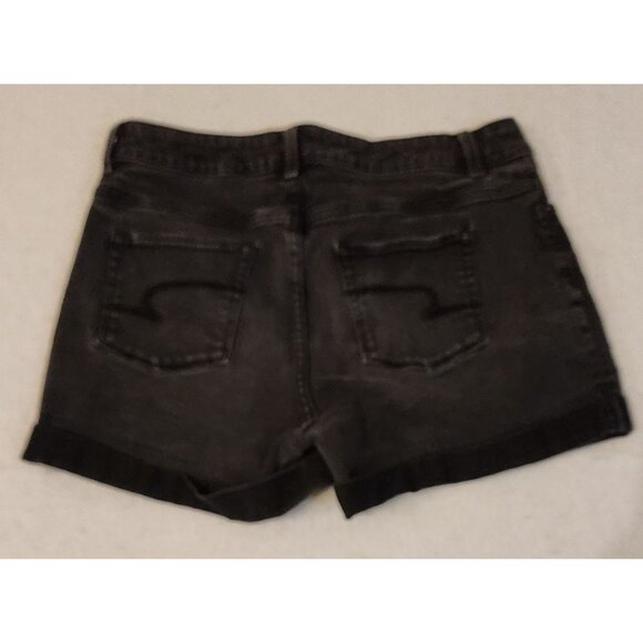 Time & True Black mid-rise women's shorts 10 - Picture 3 of 12